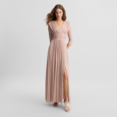 Robe longue plissée noire LIU JO