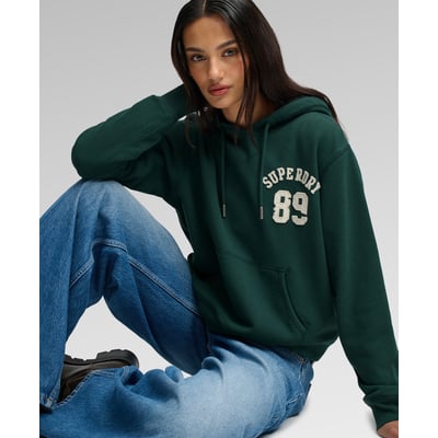Sweat à capuche court Athletic Essential Applique SUPERDRY
