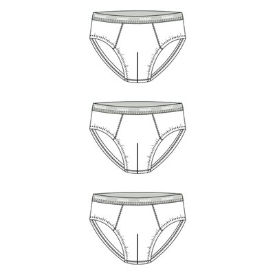 Lot de 3 slips en coton BOBOLI