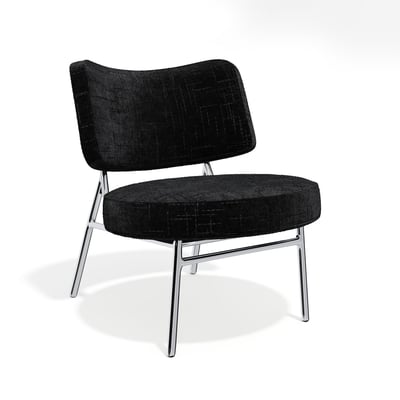 Fauteuil de salon en velours tramé IGGY SIA HOME