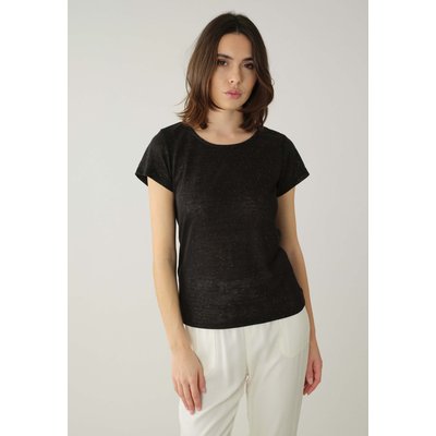 T-shirt col rond en jersey effet lin et pailleté GLITTER DEELUXE