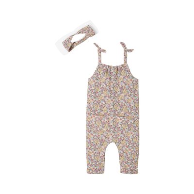 Ensemble combinaison et bandeau  en molleton VERTBAUDET