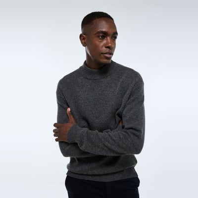 Pull col montant en laine et cachemire MONOPRIX