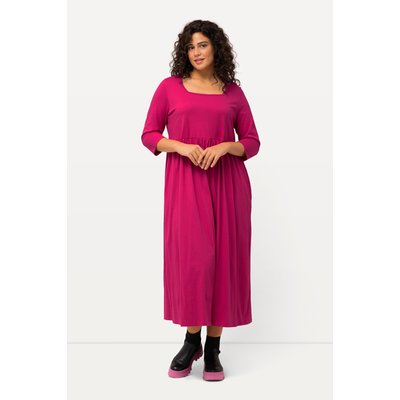 Robe en jersey. Encolure carrée et manches ULLA POPKEN