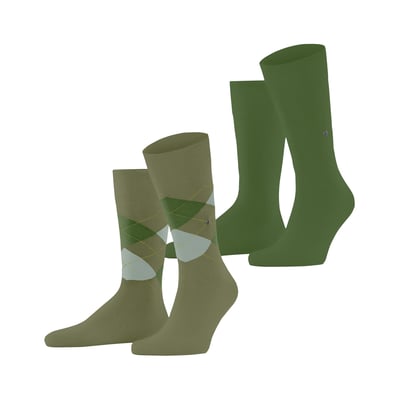 Chaussettes Unies Et Motifs Losange, Lot De 2 Pair BURLINGTON