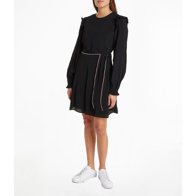 Ausgestelltes Kleid, kurze Form, lange Ärmel TOMMY HILFIGER