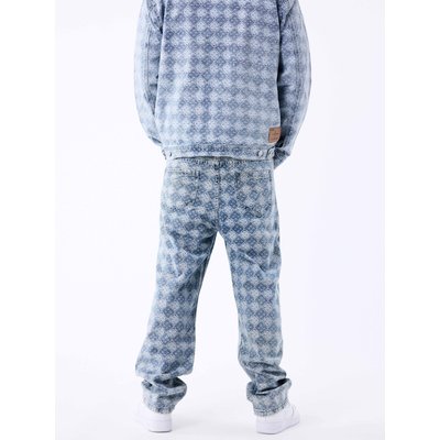 Pantalon en denim unisexe à motif géometrique PROJECT X