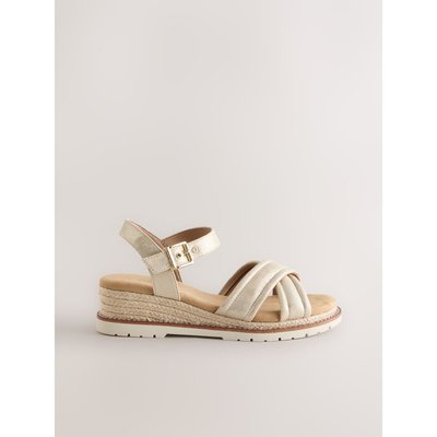 Chaussures compensées à brides croisées NEXT