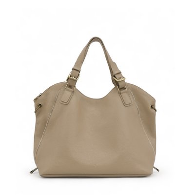 Grand sac à main en cuir grainé italien CAMELIA OH MY BAG