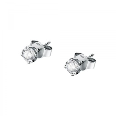 Boucles D'oreilles En Or Blanc 750 Promesse BLUESPIRIT