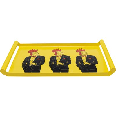 Plateau Ego jaune coq costume KARE DESIGN