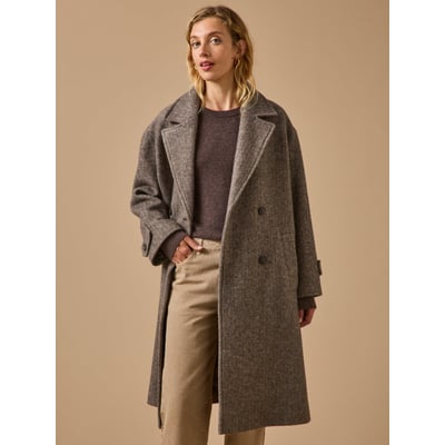 Manteau long lainage chevrons CYRILLUS