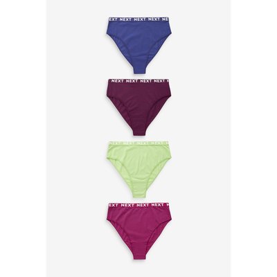Culottes échancrées avec logo, lot de 4 NEXT