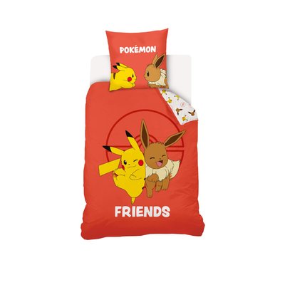 Parure de lit coton, Pikachu & Evoli Pokémon POKEMON