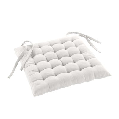 Assise matelassée en coton et polyester recyclé DOUCEUR D'INTÉRIEUR