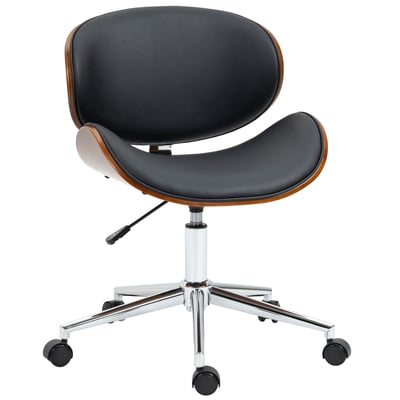 Chaise de bureau Revêtement synthétique PU HOMCOM