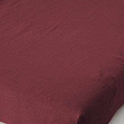 Drap housse, 100% lin, Exclusivité web MONOPRIX