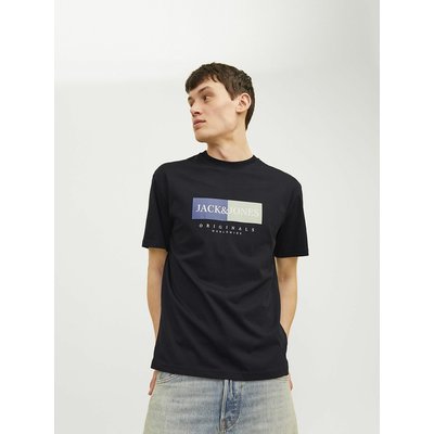 T-Shirt mit rundem Ausschnitt und Logo, Loose-Fit JACK & JONES