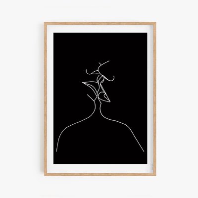 Confidence, affiche, cadre chêne 50x70cm COTTON BIRD