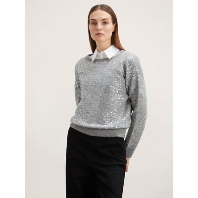 Pull en FIL de laine mélangée entièrement recouvert de paillettes MOTIVI