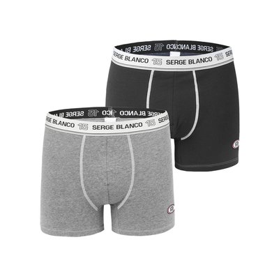 Lot de 2 Boxers coton Uni SERGE BLANCO