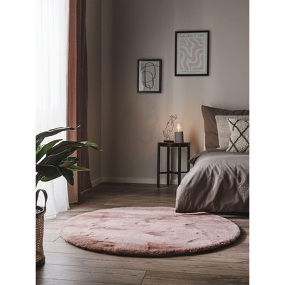 Tapis rond imitation fourrure DAVE BENUTA 