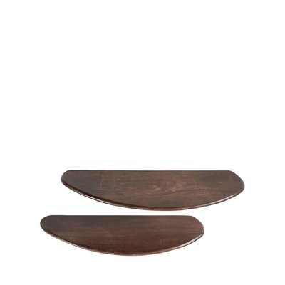 Lot de 2 étagères murales en bois - LAYER BEPUREHOME