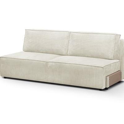 Module canapé convertible 2 places en velours côtelé - HARPER MOD HOMIFAB
