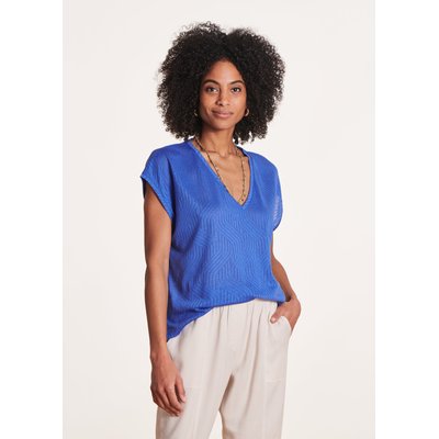 T-shirt ample manches courtes et col V LA FEE MARABOUTEE