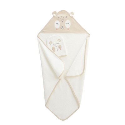 Cape et gant de bain bébé Baby Panda PETIT BEGUIN