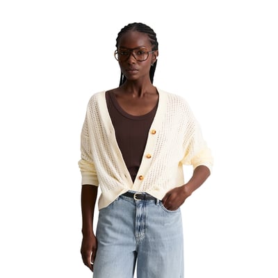 Cardigan relaxed en doux mélange de coton organique MARC O’POLO DENIM