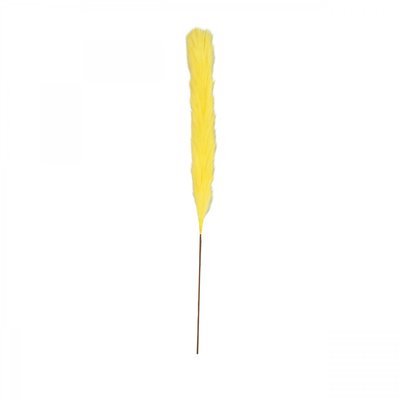 Plumeau artificiel jaune 77cm lot de 4 LIGNE DECO