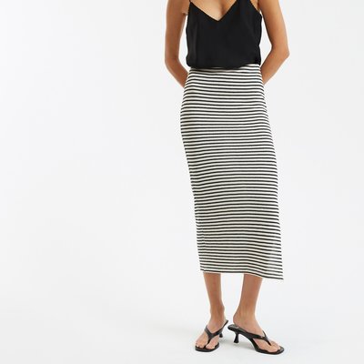 Jupe droite, longue rayé LA REDOUTE COLLECTIONS