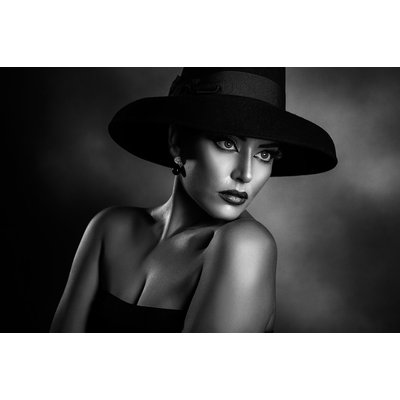 Tableau noir et blanc L'élégance HEXOA