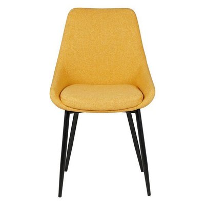 Chaise en velours marron pieds métal BARI ZAGO