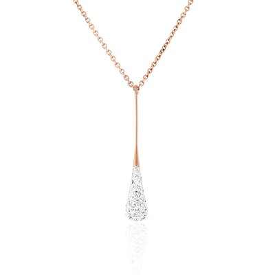 Collier en acier et cristal MISSISSIPI