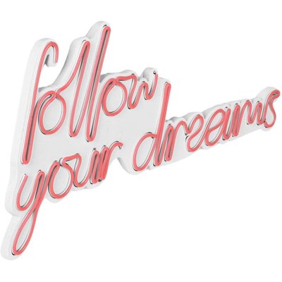 Décoration murale lumineuse Néon Follow HANAH HOME