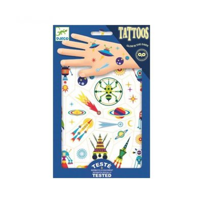 Tatouages enfant Space oddity DJECO