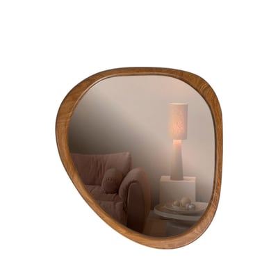 Miroir organique en bois  44x48cm- LEIF WOOOD
