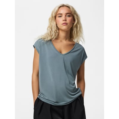 T-shirt, col V PIECES