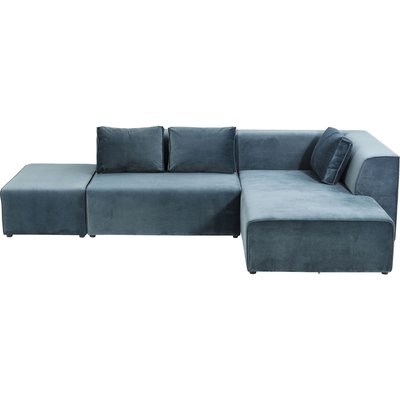 Canapé d'angle en velours, INFINITY KARE DESIGN