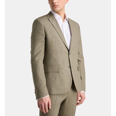 Veste De Costume Cintrée Tinen Lin Fil À Fil COMPTOIR GL