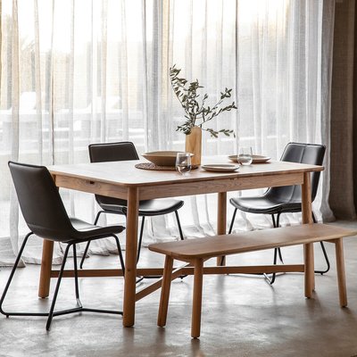 Kargil Scandi Oak Extendable Dining Table (Seats 6-8) SO'HOME