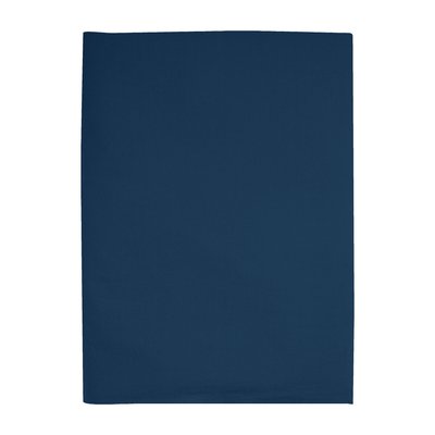 Drap plat en percale de coton lavé, DOUCEUR LAVÉE BLANC CERISE