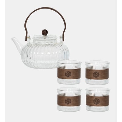 Coffret théière 90 cl et 4 gobelets TABLE PASSION