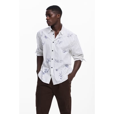 Chemise à rayures avec illustrations DESIGUAL