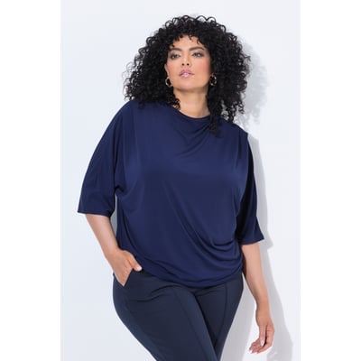 T-shirt en jersey, plis fantaisie ULLA POPKEN