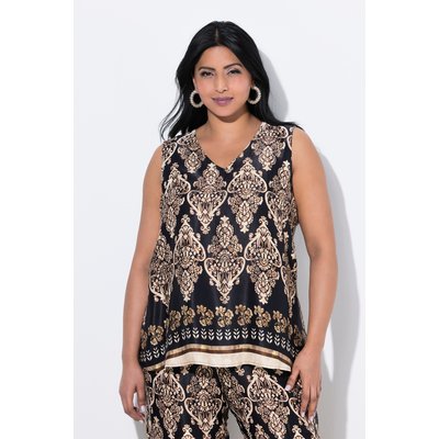 Blouse sans manches en satin, décolleté en V ULLA POPKEN