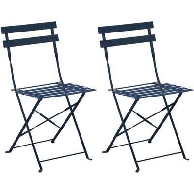 Chaises pliantes en acier Cuba (Lot de 2) PROLOISIRS