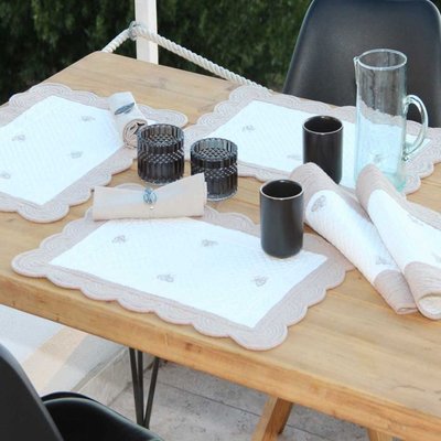 Chemin De Table en Coton  MAYA L ABEILLE SUD ETOFFE